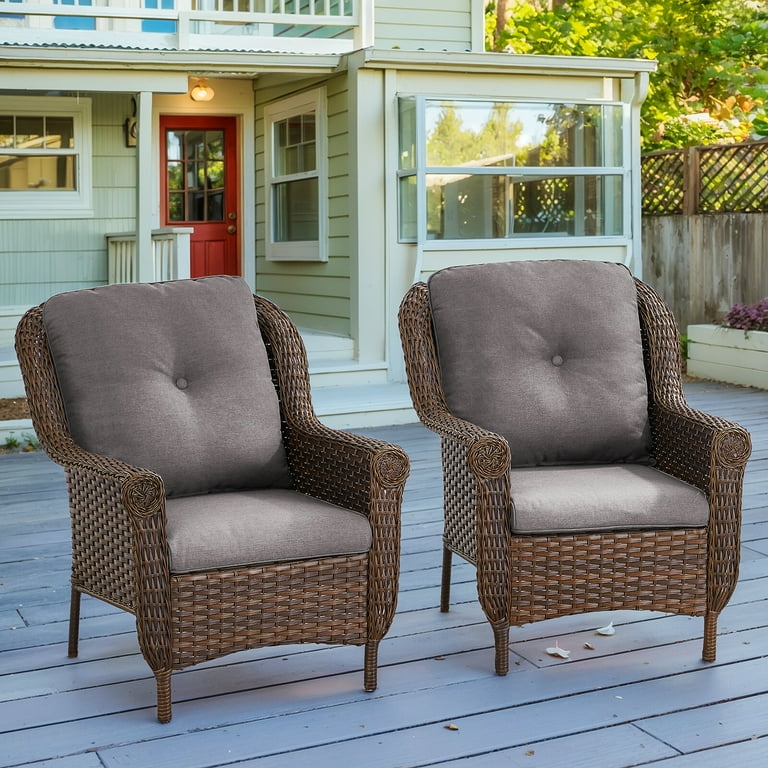 Rattan High Back Chair Mid-Century Italian Bamboo Woven Rattan
