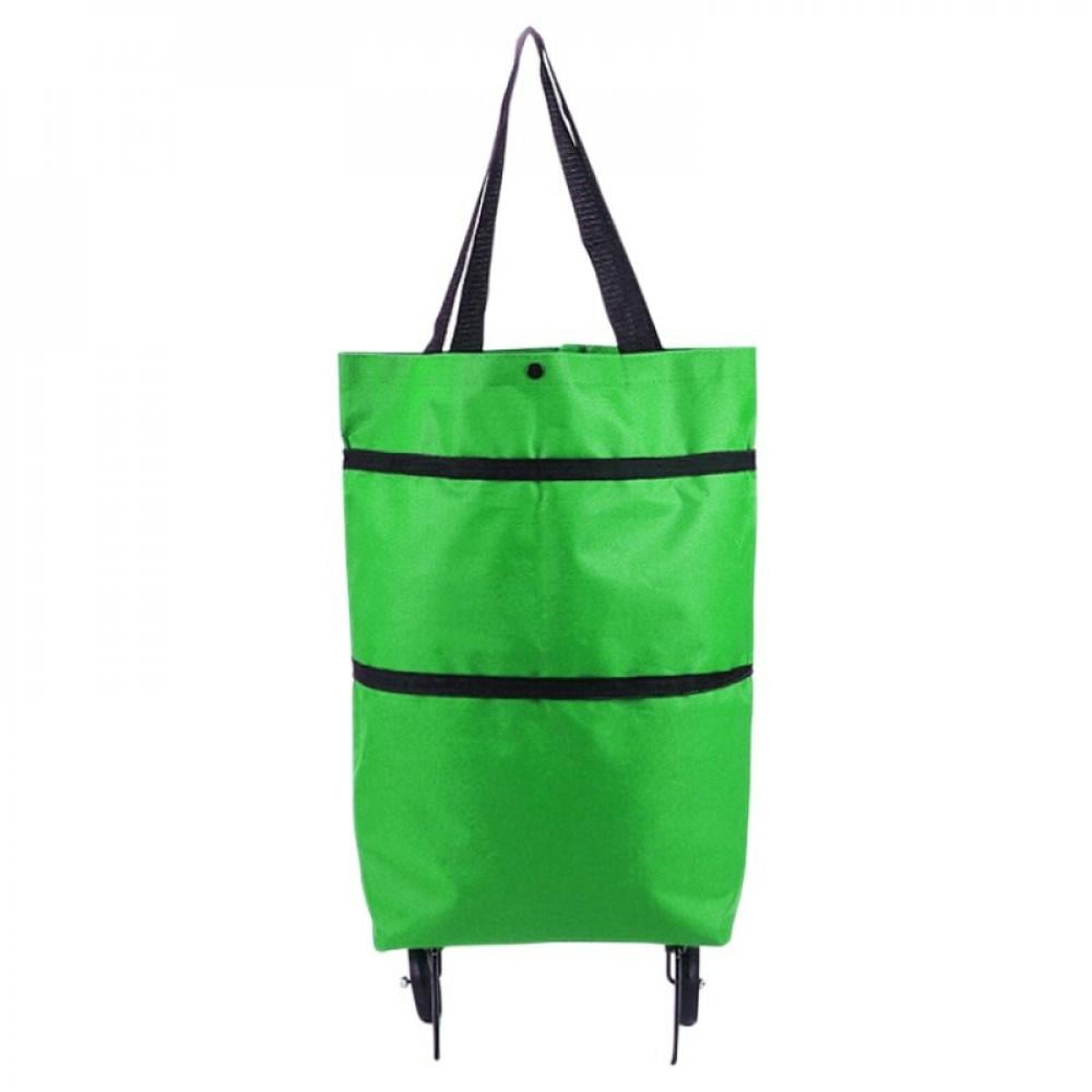 Velocity Folding Shopping Pull Cart Trolley Bag With Wheels Foldable
