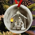 thumbnail image 4 of PALIFEUR Christmas Ornaments, Xmas Nativity Ornaments Christmas Tree Decorations, Christmas Hanging Ornament for Holiday, Party, Home, 4 of 6