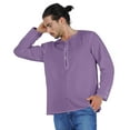 thumbnail image 4 of Atasi Indian KurtaÂ&nbsp;ForÂ&nbsp;Men Full Sleeve Shirts Solid Round Neck Ethnic Tee Shirt, 4 of 7