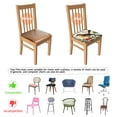 thumbnail image 5 of Pioneer Flower and Bird Seat Covers for Dining Room Chairs Set Of 4,Stretch Printed Washable Chair Seat Cover with Elastic Ties and Button,Removable Waterproof Couch Cushion Covers, 5 of 6