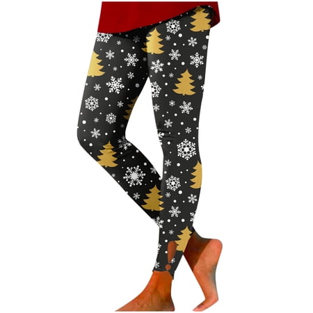 FYEGRE Ribbed Semi-Flare Pant - Yoga Pants for Women Women s Fashion Casual Printed Hollow Out Tight Pants for Yoga Fitness and Lifting Comfort Gold L