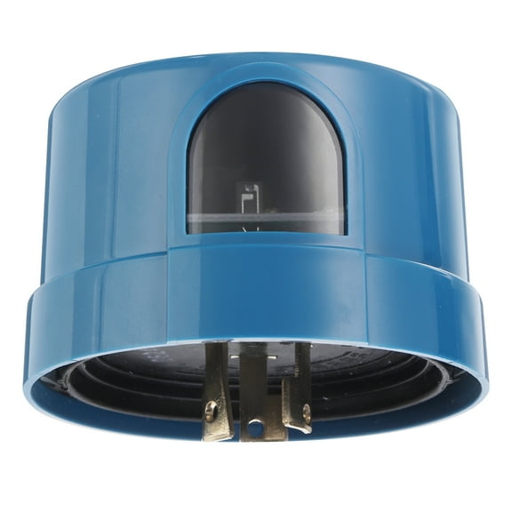 Uxcell JL-205C Twist Lock Photocell for Outdoor Lights, Photocell Sensor Auto on Off Switch Light Control, Blue