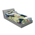 thumbnail image 2 of Ambesonne Abstract Fitted Sheet & Pillow Sham Set, Spring Natural Wildlife, Twin, Multicolor, 2 of 2