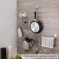 thumbnail image 5 of Toallero Adhesivo Montado En La Pared Toallero De Baño De Acero Inoxidable Toallero Autoadhesivo De 32 Cm Toallero, Almacenamiento De Toallas De Baño Gancho Adhesivo De Baño, Plata Mate JAMW Sencillez, 5 of 5