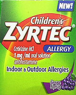 Child Zyrtec 1 Mg 4 Oz Syrup
