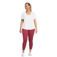 Terra and Sky Women's Plus Size Capri Leggings with Cell Phone Pocket