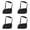 Black 4 Packs, variant on WJY Shoulder Arm Sling Elbow Support Wrist Wrap for Broken Fracture Injury Relief, Black, 15 in x 7.8 in, 1 Pack