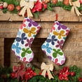 thumbnail image 6 of Rateoe Colorful Butterflies Print Christmas Stockings,18 Inch Large Christmas Stockings Decoration Ornaments for Holiday Home Fireplace Indoors, 6 of 8