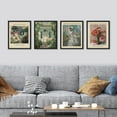 thumbnail image 5 of PixonSign Framed Wall Art Classic Retro Flower Plant Bouquet Posters, Set of 4 Floral Botanical Renaissance Canvas Prints, Nature Wilderness Wall Décor for Home Decor - 8"x10" Black, 5 of 5