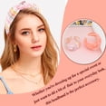 thumbnail image 2 of BEGOOD 2Pcs Pearl Knotted Headbands for Women Striped Wide Headwear Fashion Hairband Turban for Girl, 2 of 4