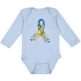 thumbnail image 3 of Inktastic Down Syndrome Awareness Blue and Yellow Hearts Ribbon Boys or Girls Long Sleeve Baby Bodysuit, 3 of 5
