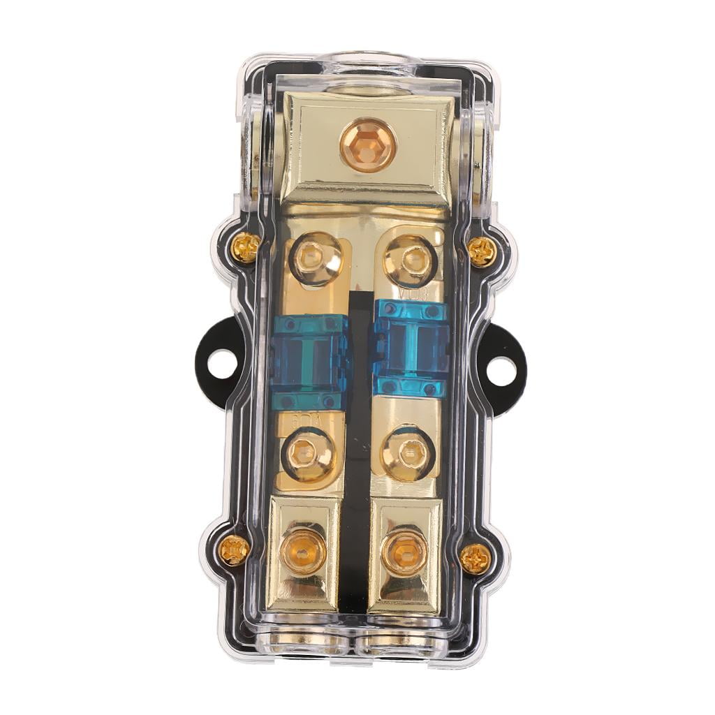 Car Audio Fuse Holder Power Distribution Block Fusebox 3 Input 2 Output High Performance