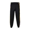 thumbnail image 6 of Mens Sweatpants with Pockets Solid Color Mid Waisted Lightweight Loose Fit Pants Loose Fit Button Side Basketball with Elastic Outdoor Running Athleisure Pants, 6 of 6