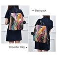 thumbnail image 4 of FORMRS Women's Travel Backpack Purse Anti-Theft Hidden Pockets Casual Shoulder Bag, Colorful Black, 4 of 7