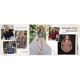 thumbnail image 6 of WellSize Womens Plus Size Hoodies Trendy Drawstring Sweatshirts for Women Casual V Neck Tops Fall Lightweight Pullover, 6 of 8