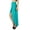 Teal Blue, variant on Bimba Women Asymmetrical Rayon Skirt High Low Skirt