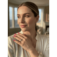 thumbnail image 6 of Sterling Silver Cz Criss Cross X Flower Ring for Women and Teens - Size 4, 6 of 7