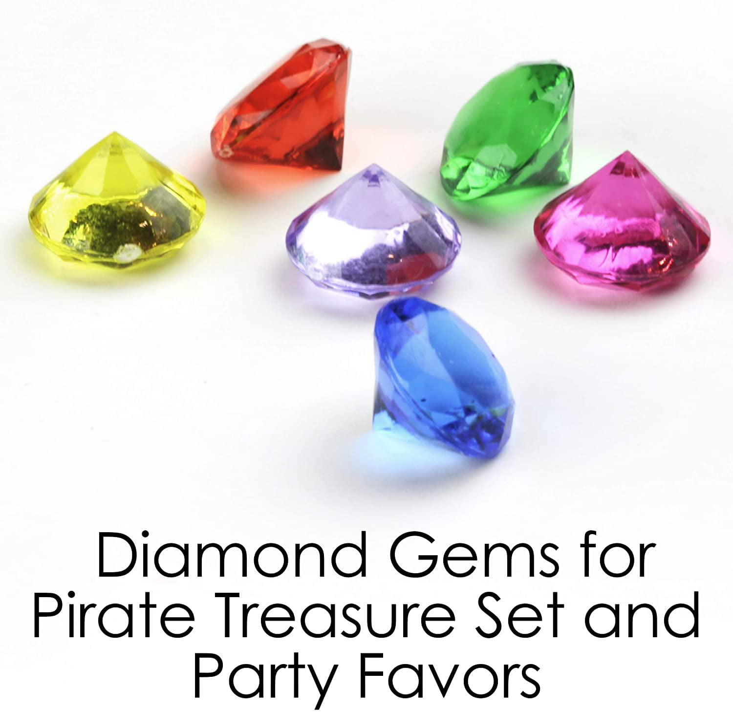 Acrylic Gems Plastic Fake Gems Ice Rock Jewels Crystals 160 Piece Lot Treasure 