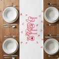 thumbnail image 6 of Valentine's Day Table Runner - 90 Inch Long, Kitchen Dining Table Runner Dresser Scarves, Cute Dog Heart Roses Floral Romantic Farmhouse Decor for Coffee Tables Wedding Party Banquet, 6 of 8