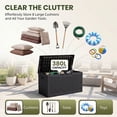 thumbnail image 3 of Homall 100-Gallon Outdoor Box Deck Plastic Resin Storage Box, Black, 3 of 7