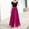thumbnail image 5 of Zshosam Women's Pleated A-Line High Waist Swing Flare Midi Skirt(RD2,L), 5 of 8