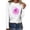 #1 White, variant on Lolmot Women's Heart Pink Ribbon Graphic Long Sleeve T-Shirts Breast Cancer Awareness Hoodless Sweatshirts Crewneck Pullover Tops