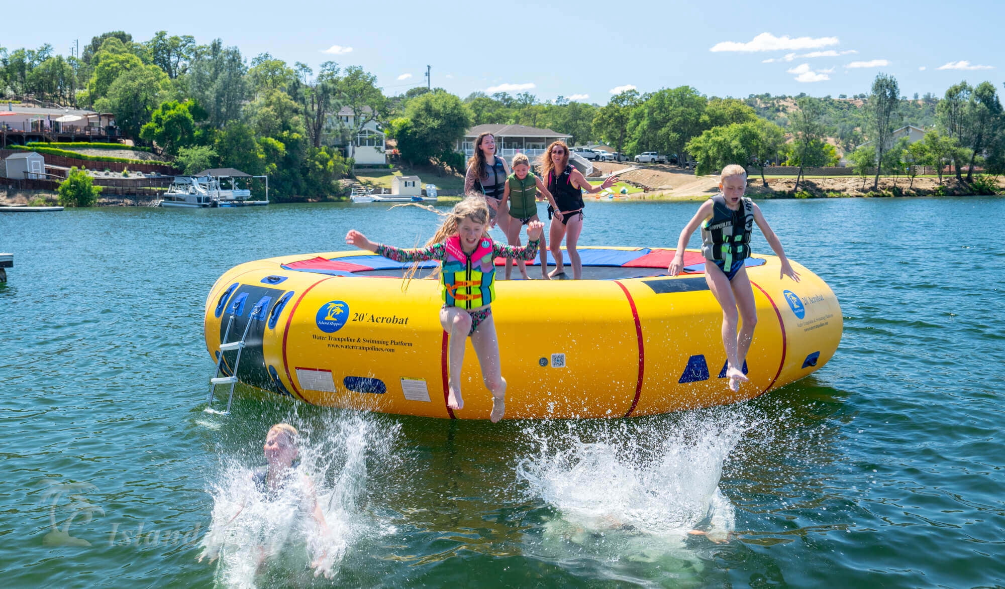 20 Foot Island Hopper Acrobat Water Trampoline
