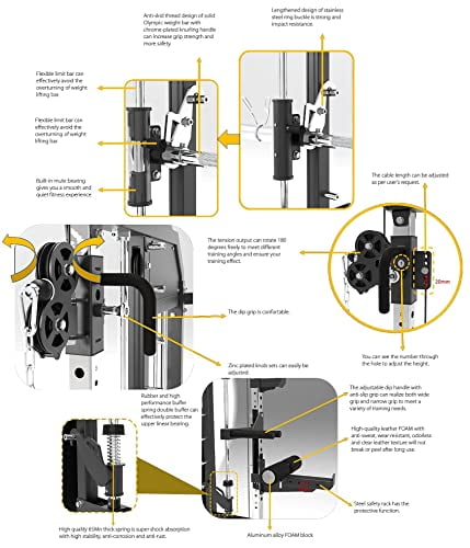 MiM USA Hercules Ex Commercial All-in-One Gym Trainer W/ 400 Lb Weight Stack & 24 Attachment