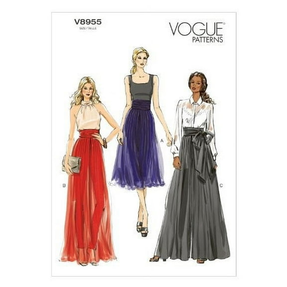 Vogue Patterns V8955 Misses' Pants Sewing Template, Size E5