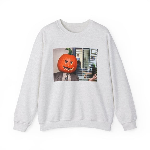 Dwight Pumpkin Head Sweatshirt, Pumpkin Head Crewneck, The Office, Dwight