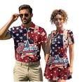 thumbnail image 2 of Aplkyhs Matching Golf Shirts for Couple American 250th Anniversary Lightweight His and Hers Golf Shirts Matching Moisture Wicking Mens Golf Shirt Breathable Fabric Suitable for Tennis Enthusiasts, 2 of 6