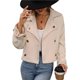 thumbnail image 3 of Gabardina Corta para Mujer, con Doble Botonadura, Larga, para Trabajo, Oficina, Negocios, Informal, Otoño. Albaricoque L, 3 of 9