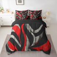 thumbnail image 2 of Castle Fairy Teenagers Abstract Stripes 7 Pieces Bedding Comforter Set,Geometric Lines Full Bedding Set Lightweight,Rustic Vintage Fitted Sheet Flat Sheet,Luxury Bedroom Decor, 2 of 8