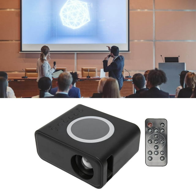 Mini Projector, Full High Definition 1920X1080 Resolution Home Theater Projector with Remote Control for Bedroom for Black,White