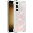 thumbnail image 3 of Case for Samsung Galaxy S24 FE Case Glitter Liquid Cute Clear,Sparkle Floating Quicksand Shockproof Protective Bumper Soft TPU Phone Case for Samsung Galaxy S24 FE Star Pink YB, 3 of 14