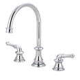 thumbnail image 1 of Two Handle Kitchen Widespread Faucet, Polished Chrome, 1 of 1
