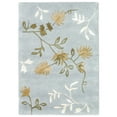 thumbnail image 3 of SAFAVIEH Soho Mable Floral Wool Area Rug, Light Blue, 8' x 8' Square, 3 of 10
