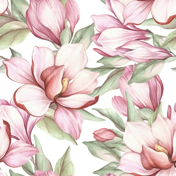 MuralsPrint Carnation Floral Removable Wallpaper - 10'ft H x 24''inch W