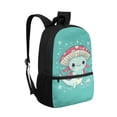 thumbnail image 2 of Yuyamidu Mushroom Axolotl Backpack for Girls 6-8 Blue Bookbag for Kids Primary School Bag Children Book Bag Elementary School Backpacks School Supplies, 2 of 6