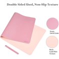 thumbnail image 4 of EMINTA Large Desk Pad Protector, New Upgrade Sewing Edge 35.4 x 17Inch PU Leather Writing Mat, Gaming Mouse Pad,, 4 of 5