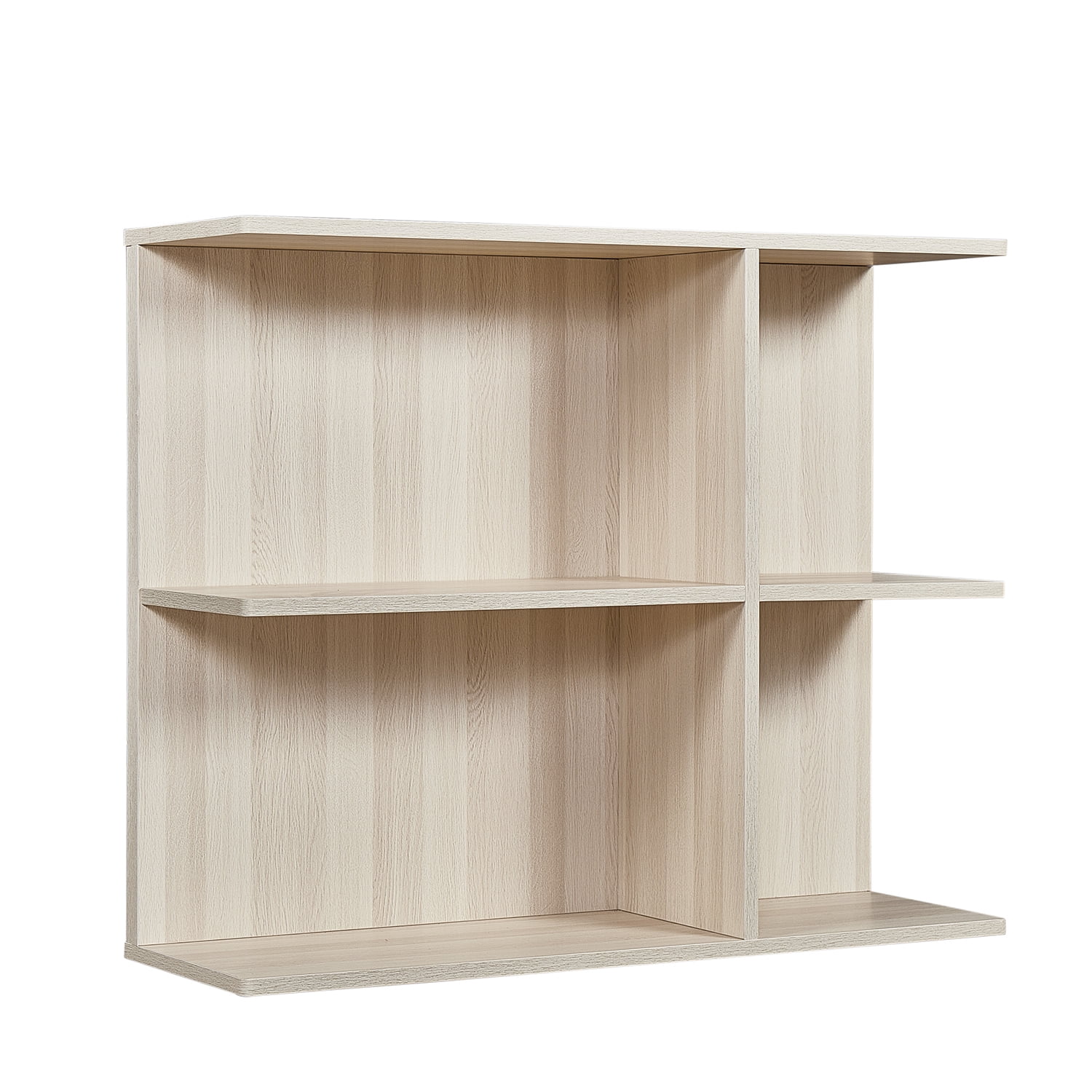 Wall Mount Side Cabinet Open Panel White Oak L 36 in x H 29.9 in x D 11.8 in