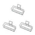 thumbnail image 4 of maskred Pinces de Mode Grand Style Simple à Portée de Main Style Simple Robuste Exquis Accessoires Barrettes pour Femmes Blanc/rectangle 3Set, 4 of 6