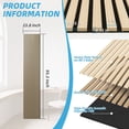 thumbnail image 4 of 2 Pcs 95.3'' x 23.8'' 3D Slat Wall Paneling,Sound Absorbing Wall Panls for Living Room,Curved Wall Décor(30.9 sq.ft./Case), 4 of 9