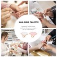 thumbnail image 2 of Miangastore 2pcs Resin Nail Art Ring Palettes Shell Cloud Finger Ring Plate Mixing Palettes, 2 of 9