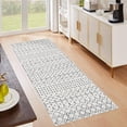 thumbnail image 2 of CoolHut 4x6 Area Rug, Ultra Soft Long Cream Entryway Rug, Stain-Resistant Vintage Rug, Non-Slip Decorative Rug, Suitable for Bedroom and Kitchen, Stone Gray, 2 of 5