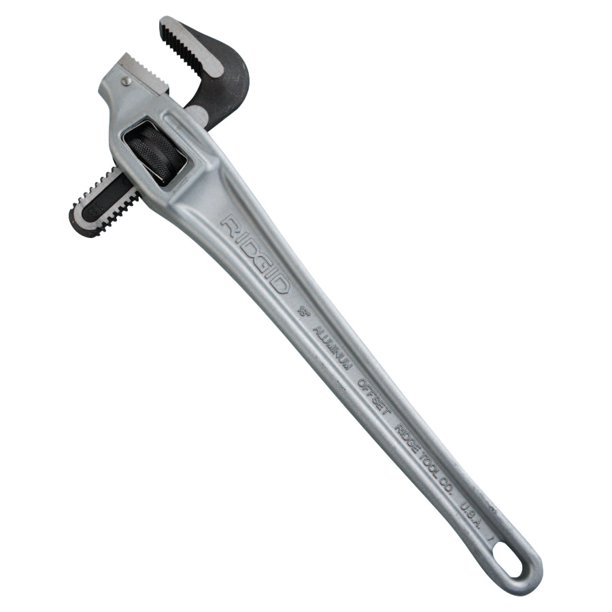 Ridgid Offset Pipe Wrenches, Alloy Steel Jaw, 18 in