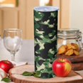 thumbnail image 2 of Camouflage 20 Oz Stainless Steel Skinny Tumbler – Vacuum Insulated Slim Travel Cup with Lid & Stainless Steel Straw, 360° Full Wrap Printed Tumbler for Home, Office & Outdoor Use, 2 of 6