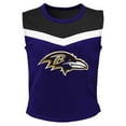 thumbnail image 2 of Girls Youth Purple Baltimore Ravens Spirit Two-Piece Cheerleader Set, 2 of 3