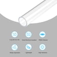thumbnail image 3 of Uxcell 14mm ID x 18mm OD x 305mm Rigid Acrylic Pipe Round Tube Transparent, 3 of 6